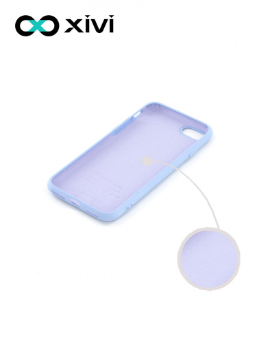 Накладка задняя Xivi для APPLE iPhone 7 8 SE2, Silicon Case, силикон, матовая, №42, цвет сиреневый 2
