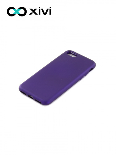 Накладка задняя Xivi для APPLE iPhone 7 8 SE2, Silicon Case, силикон, матовая, №17, цвет фиолетовый 3