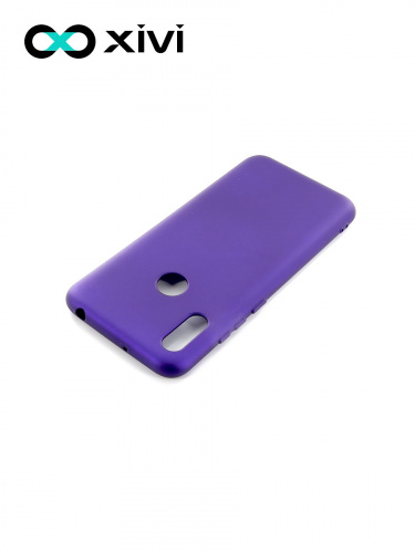 Накладка задняя Xivi для HUAWEI Y6 PRIME 2019 Y6S, Silicon Case, силикон, матовая, №17, цвет фиолетовый 4