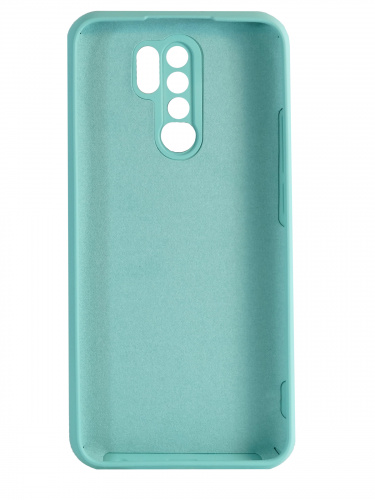 Накладка задняя для XIAOMI Redmi 9, Soft Touch, 2 мм, силикон, цвет: бирюзовый