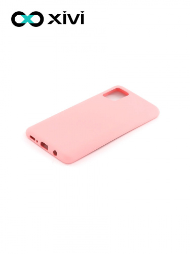 Накладка задняя Xivi для SAMSUNG Galaxy A51 5G, Silicon Case, силикон, матовая, №19, цвет розовый 3