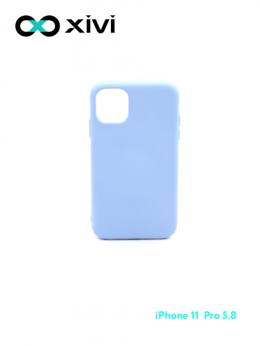 Накладка задняя Xivi для APPLE iPhone 11 Pro, Silicon Case, силикон, матовая, №42, цвет сиреневый 1