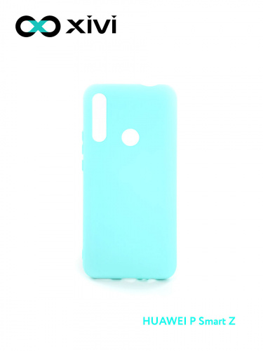 Накладка задняя Xivi для HUAWEI Y9 PRIME P SMART Z, Silicon Case, силикон, матовая, №8, цвет голубой 1