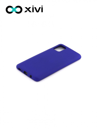 Накладка задняя Xivi для SAMSUNG Galaxy A51 5G, Silicon Case, силикон, матовая, №47, цвет синий 3
