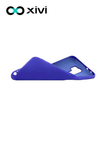 Накладка задняя Xivi для XIAOMI Redmi 9, Silicon Case, силикон, матовая, №47, цвет синий 6
