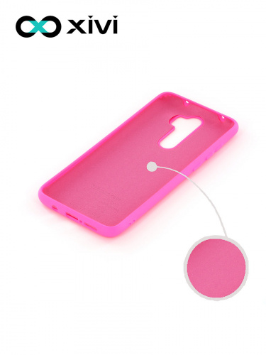 Накладка задняя Xivi для XIAOMI REDMI NOTE 8 PRO, Silicon Case, силикон, матовая, №33, цвет розовый 2