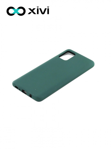 Накладка задняя Xivi для SAMSUNG Galaxy A31, Silicon Case, силикон, матовая, №46, цвет изумрудный 3