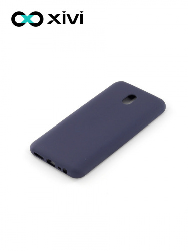 Накладка задняя Xivi для XIAOMI REDMI 8A, Silicon Case, силикон, матовая, №2, цвет индиго, тёмный 3