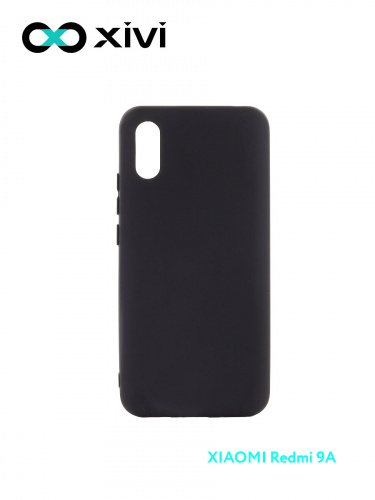 Накладка задняя Xivi для XIAOMI Redmi 9A, Silicon Case, силикон, матовая, №1, цвет чёрный 1