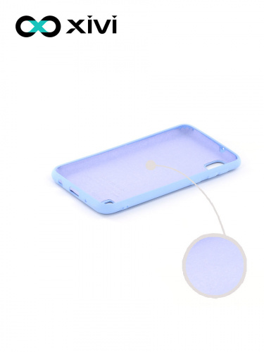 Накладка задняя Xivi для SAMSUNG Galaxy A10 A105, Silicon Case, силикон, матовая, №42, цвет сиреневый 2
