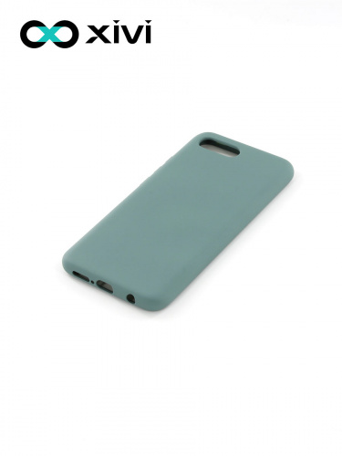 Накладка задняя Xivi для HUAWEI Honor 10, Silicon Case, силикон, матовая, №56, цвет зелёный 3