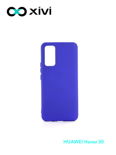 Накладка задняя Xivi для HUAWEI Honor 30 , Silicon Case, силикон, матовая, №47, цвет синий 1