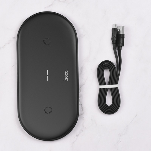 hoco-cw23-dual-power-wireless-fast-charger-wire-black