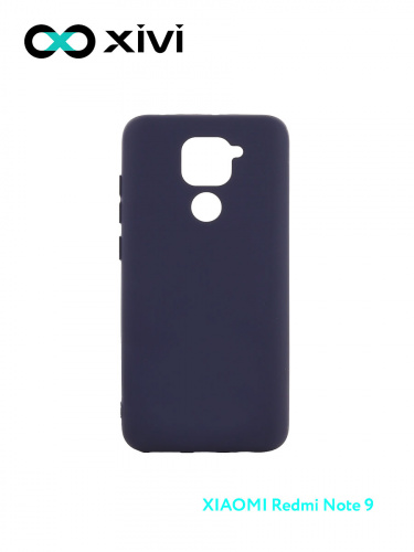 Накладка задняя Xivi для XIAOMI REDMI NOTE 9, Silicon Case, силикон, матовая, №2, цвет индиго, тёмный 1