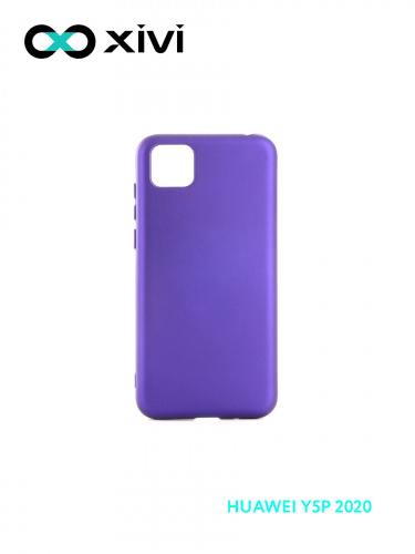 Накладка задняя Xivi для HUAWEI Y5P 2020 HONOR9S, Silicon Case, силикон, матовая, №17, цвет фиолетовый 1