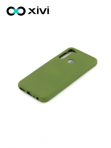 Накладка задняя Xivi для XIAOMI Redmi Note 8T, Silicon Case, силикон, матовая, №57, цвет зелёный 3