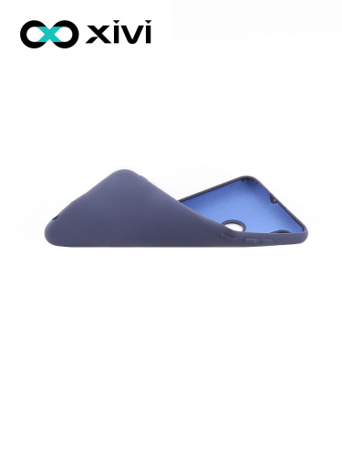 Накладка задняя Xivi для HUAWEI P Smart (2019), Silicon Case, силикон, матовая, №2, цвет индиго, тёмный 6