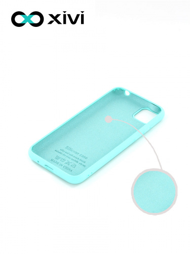 Накладка задняя Xivi для HUAWEI Y5P 2020 HONOR9S, Silicon Case, силикон, матовая, №8, цвет голубой 2