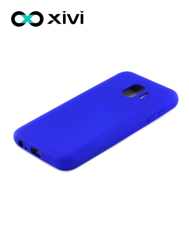 Накладка задняя Xivi для SAMSUNG Galaxy J2 CORE J260, Silicon Case, силикон, матовая, №47, цвет синий 3