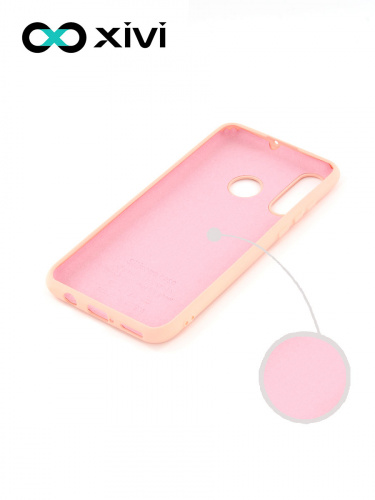 Накладка задняя Xivi для HUAWEI P30 Lite Nova 4E, Silicon Case, силикон, матовая, №30, цвет розовый 2