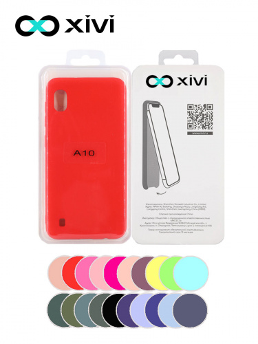 Накладка задняя Xivi для SAMSUNG Galaxy A10 A105, Silicon Case, силикон, матовая, №4, цвет морковный 5