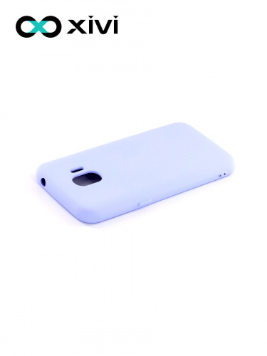 Накладка задняя Xivi для SAMSUNG Galaxy J2 2018 J250G, Silicon Case, силикон, матовая, №11, цвет лавандовый 4