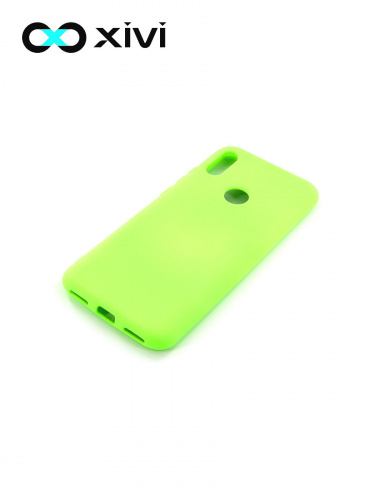 Накладка задняя Xivi для HUAWEI Y6 PRIME 2019 Y6S, Silicon Case, силикон, матовая, №61, цвет салатовый 3