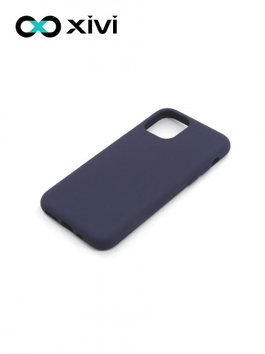 Накладка задняя Xivi для APPLE iPhone 11 Pro, Silicon Case, силикон, матовая, №2, цвет индиго, тёмный 3