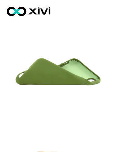 Накладка задняя Xivi для APPLE iPhone XR, Silicon Case, силикон, матовая, №57, цвет зелёный 6