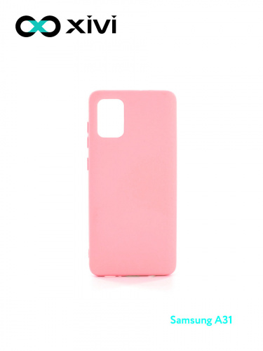Накладка задняя Xivi для SAMSUNG Galaxy A31, Silicon Case, силикон, матовая, №19, цвет розовый 1