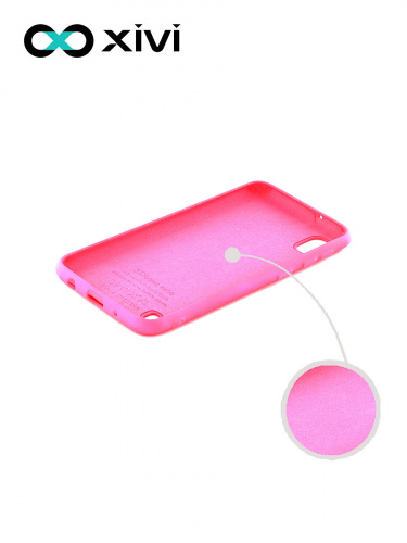 Накладка задняя Xivi для SAMSUNG Galaxy A10 A105, Silicon Case, силикон, матовая, №33, цвет розовый 2
