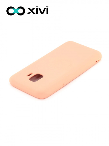 Накладка задняя Xivi для SAMSUNG Galaxy J2 CORE J260, Silicon Case, силикон, матовая, №39, цвет бежевый 4