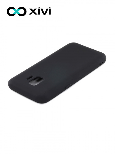 Накладка задняя Xivi для SAMSUNG Galaxy J2 CORE J260, Silicon Case, силикон, матовая, №1, цвет чёрный 4