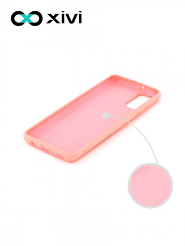 Накладка задняя Xivi для SAMSUNG Galaxy A41, Silicon Case, силикон, матовая, №19, цвет розовый 2