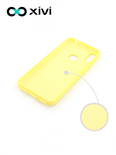 Накладка задняя Xivi для HUAWEI Y6 PRIME 2019 Y6S, Silicon Case, силикон, матовая, №41, цвет жёлтый 2