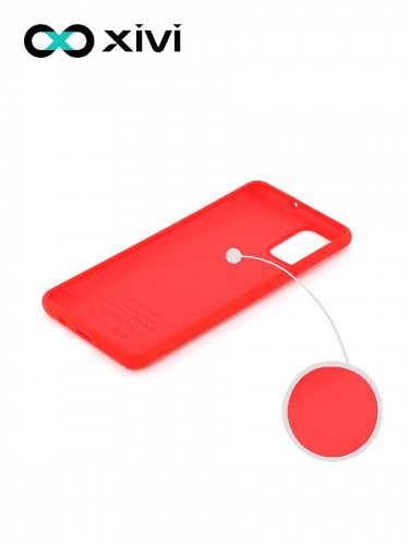 Накладка задняя Xivi для SAMSUNG Galaxy A31, Silicon Case, силикон, матовая, №4, цвет морковный 2