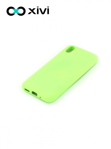 Накладка задняя Xivi для HUAWEI Y5 (2019) 8S, Silicon Case, силикон, матовая, №61, цвет салатовый 3