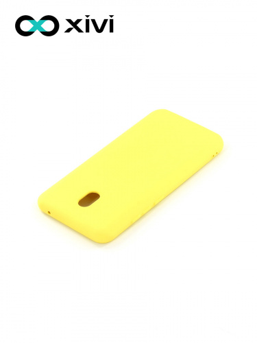 Накладка задняя Xivi для XIAOMI REDMI 8A, Silicon Case, силикон, матовая, №41, цвет жёлтый 4