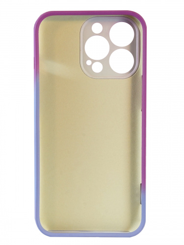 Накладка задняя для iPhone 13, Soft Touch, защита камеры, с акварельным рисунком, малиновый