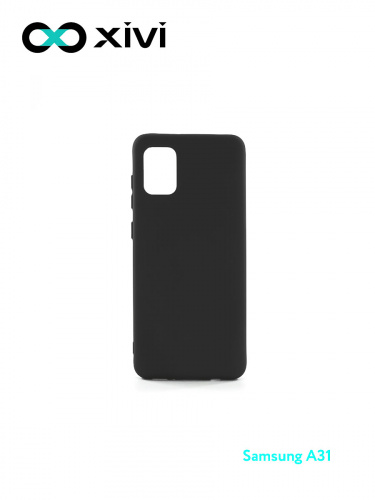 Накладка задняя Xivi для SAMSUNG Galaxy A31, Silicon Case, силикон, матовая, №1, цвет чёрный 1