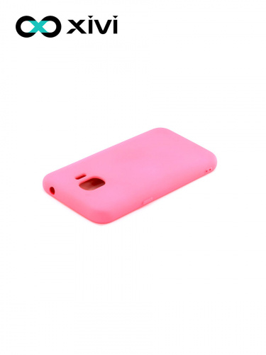 Накладка задняя Xivi для SAMSUNG Galaxy J2 2018 J250G, Silicon Case, силикон, матовая, №33, цвет розовый 4