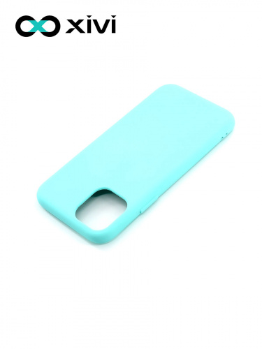 Накладка задняя Xivi для APPLE iPhone 11 Pro, Silicon Case, силикон, матовая, №8, цвет голубой 4