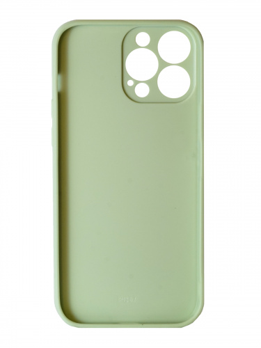 Накладка задняя для iPhone 13 Pro Max, имитация стекла, глянец, защита камеры, салатовый