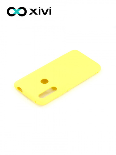 Накладка задняя Xivi для HUAWEI Y9 PRIME P SMART Z, Silicon Case, силикон, матовая, №41, цвет жёлтый 4