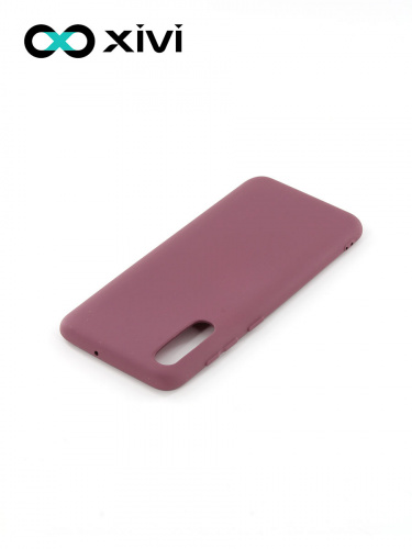 Накладка задняя Xivi для SAMSUNG Galaxy A50 A30S A50S, Silicon Case, силикон, матовая, №73, цвет винный 4