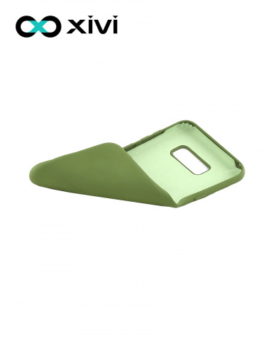 Накладка задняя Xivi для SAMSUNG Galaxy S8, Silicon Case, силикон, матовая, №57, цвет зелёный 6
