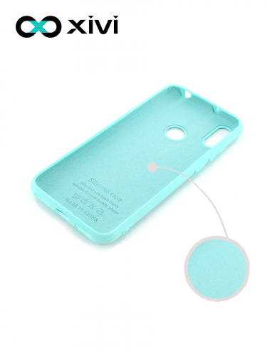 Накладка задняя Xivi для HUAWEI Y6 PRIME 2019 Y6S, Silicon Case, силикон, матовая, №8, цвет голубой 2