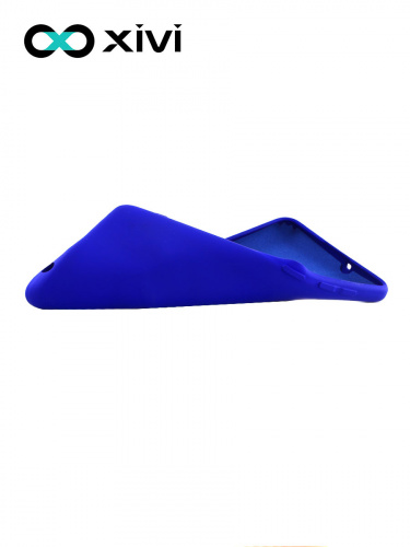 Накладка задняя Xivi для SAMSUNG Galaxy A41, Silicon Case, силикон, матовая, №47, цвет синий 6
