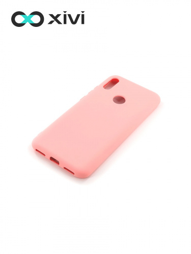 Накладка задняя Xivi для HUAWEI Y6 PRIME 2019 Y6S, Silicon Case, силикон, матовая, №19, цвет розовый 3