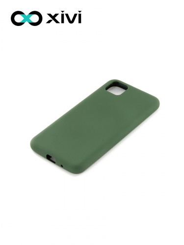 Накладка задняя Xivi для HUAWEI Y5P 2020 HONOR9S, Silicon Case, силикон, матовая, №59, цвет темно-зеленый 3